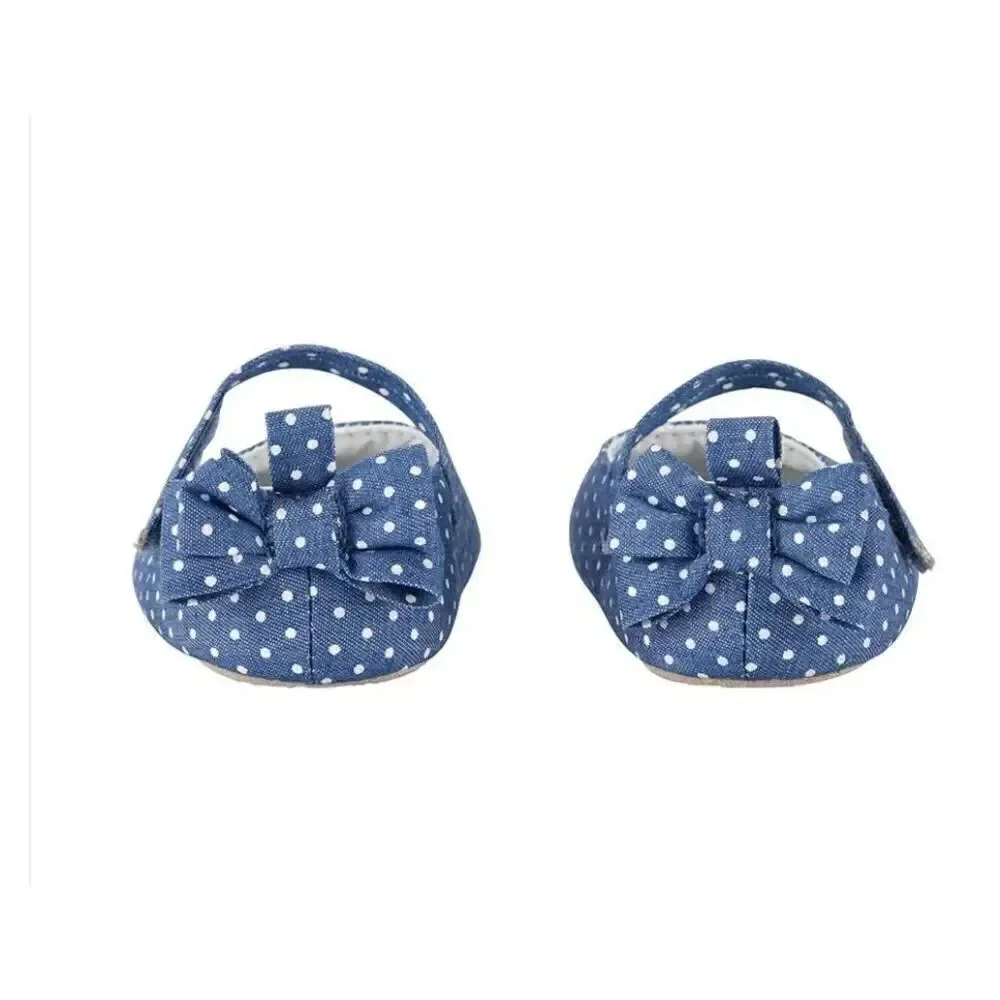 CARTER’S SIZE 9-12M Chambray Mary Jane Crib Shoes - Baby Girl